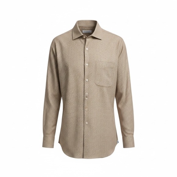 Peter Millar Other - Peter Millar Mens Sz 17.5L Hounds tooth Button Up Shirt Long Sleeve Casual Dress